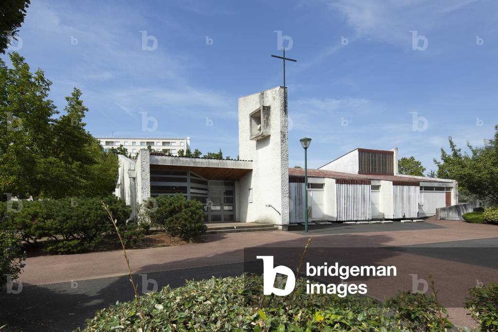 Saint cure d'Ars parish center, Villefranche, 1966 (photography)
