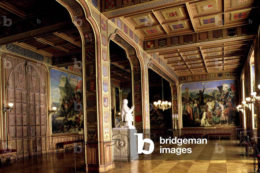 North wing, Crusades Hall. Chateau de Versailles (Les Yvelines). Principal architects: Louis Le Vau (1612-1670) and Jules Hardouin Mansart (1646-1708), 1660-1700.