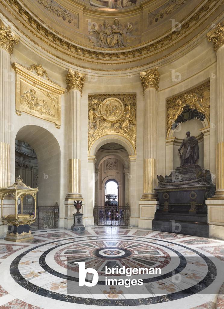Chapel Saint Jerome, Tomb of King Jerome (Jerome Bonaparte), Dome des Invalides (1670), Paris (photograph)