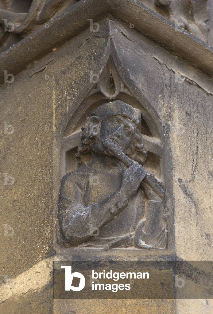 Exterior detail. St Stephen's Cathedral in Metz, 12th-15th Century (photo)