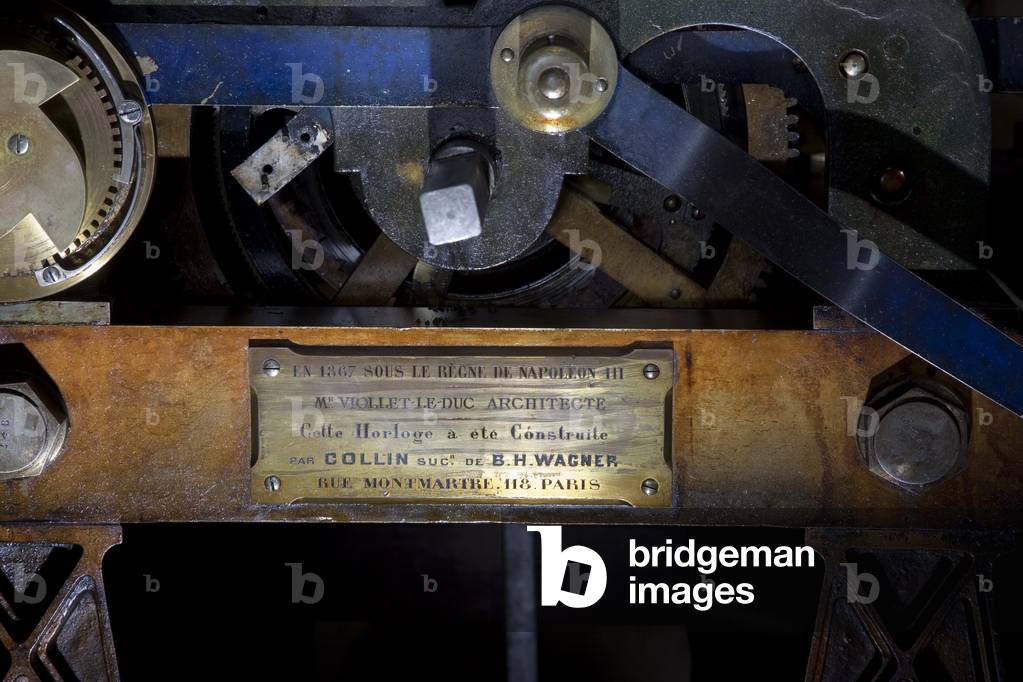 The structure of the nave which includes thirteen farms of the cathedrale Notre-Dame de Paris - Paris 4 - XIIIth, XIIIth, XIXeme, rehabilitation by Viollet-le-Duc -