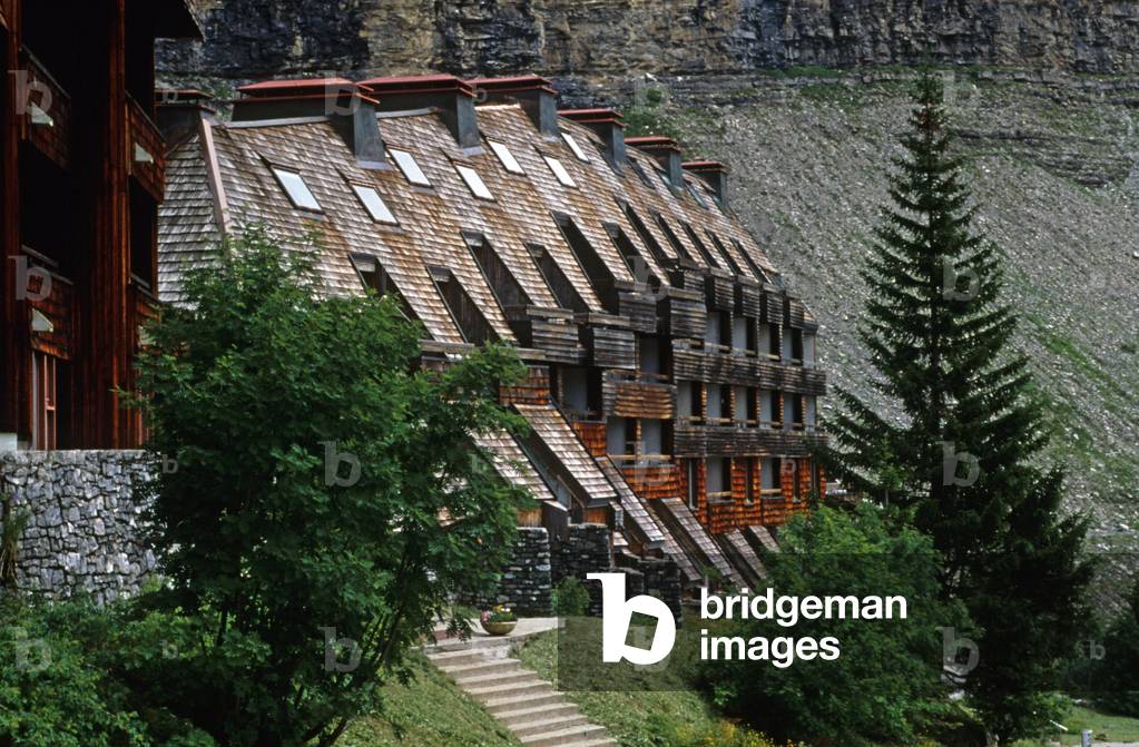 Residence in Avoriaz (Savoie) Architects Jacques Labro and Jean Jacques Orzoni 1966.