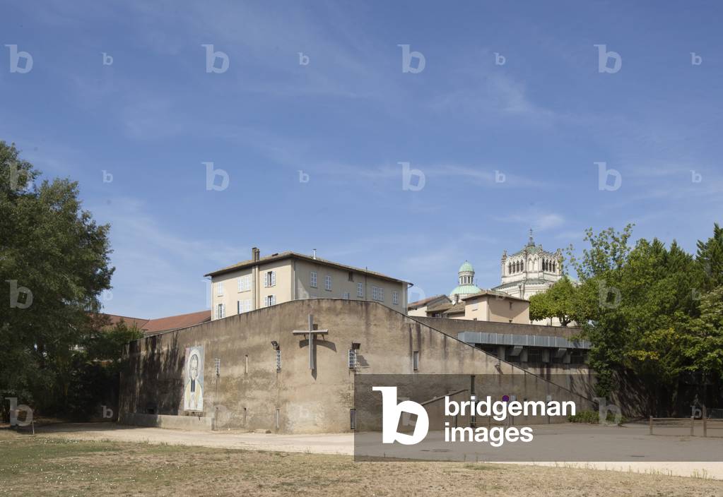 Saint cure d'Ars parish center, Villefranche, 1966 (photography)