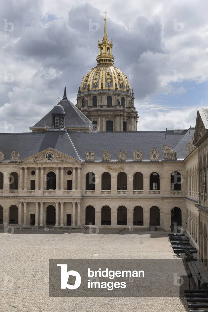 The Cour du Dome des Invalides (1670), Paris (photograph)