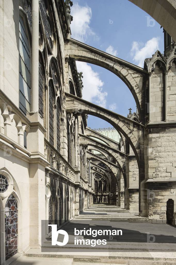 Nave, high parts - Basilique de Saint-Denis (Saint Denis) - France, Ile-de-France, Seine-Saint-Denis