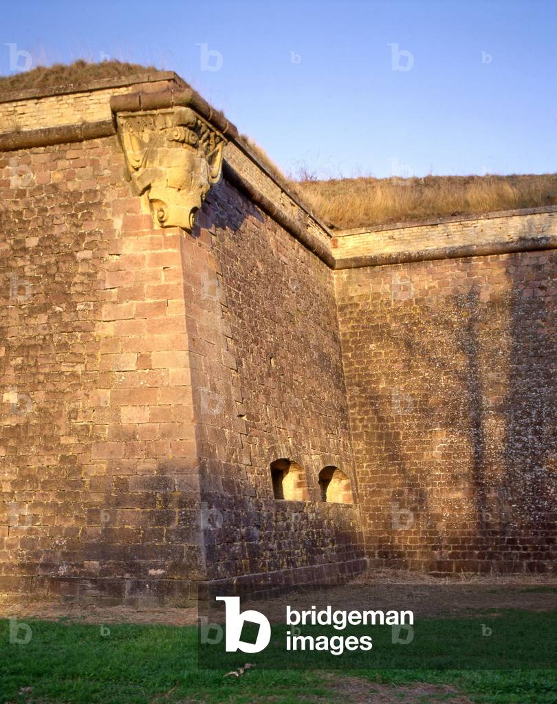 The Place Forte de Neuf Brisach in Alsace. Construction 1703, plans by Sebastien Le Prestre de Vauban (1633-1707).
