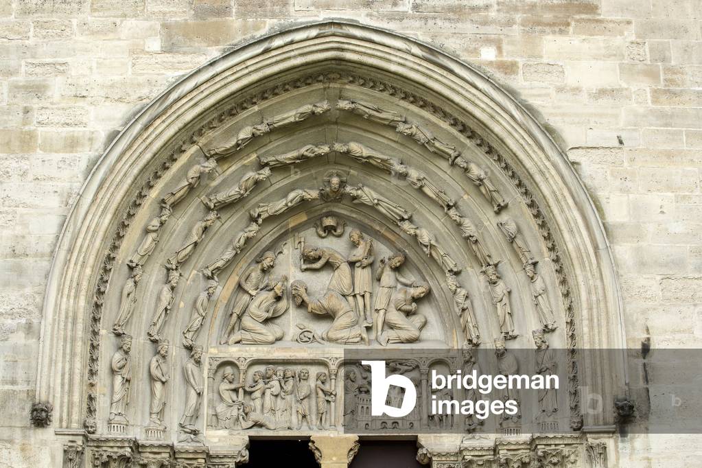 Porte des Valois - Basilique de Saint Denis (Saint Denis) - France, Ile-de-France, Seine-Saint-Denis