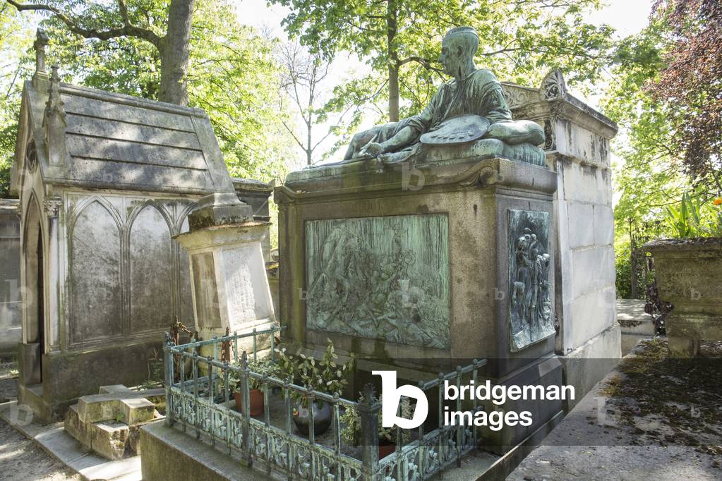 Burial of Theodore Gericault. Pere Lachaise Cemetery, Paris, 2016 (photograph)