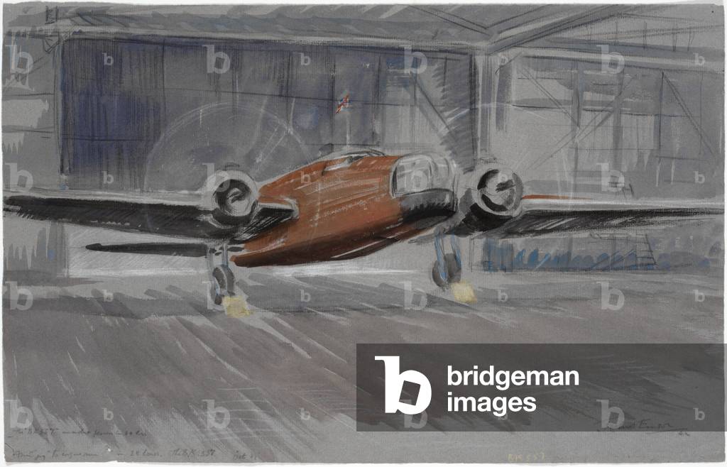 From the Jig to the Engine-run in Twenty-eight Hours : Aircraft BK.557, 1942 (w/c)