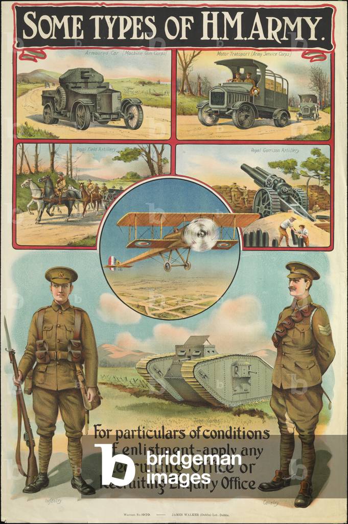 Some Types of H.M. Army, 1914-18 (lithograph)
