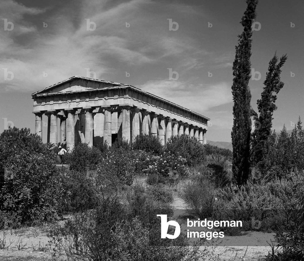 Temple of Hephaestus, Athens (b/w photo)