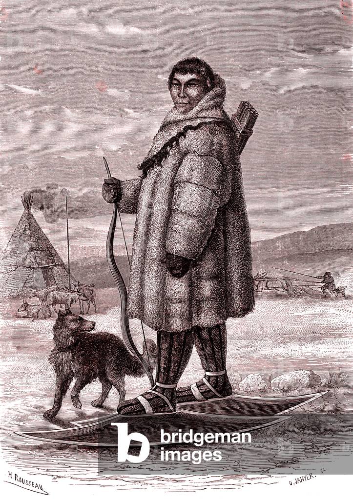Type Jourake in Russia in 1865.  (Engraving)