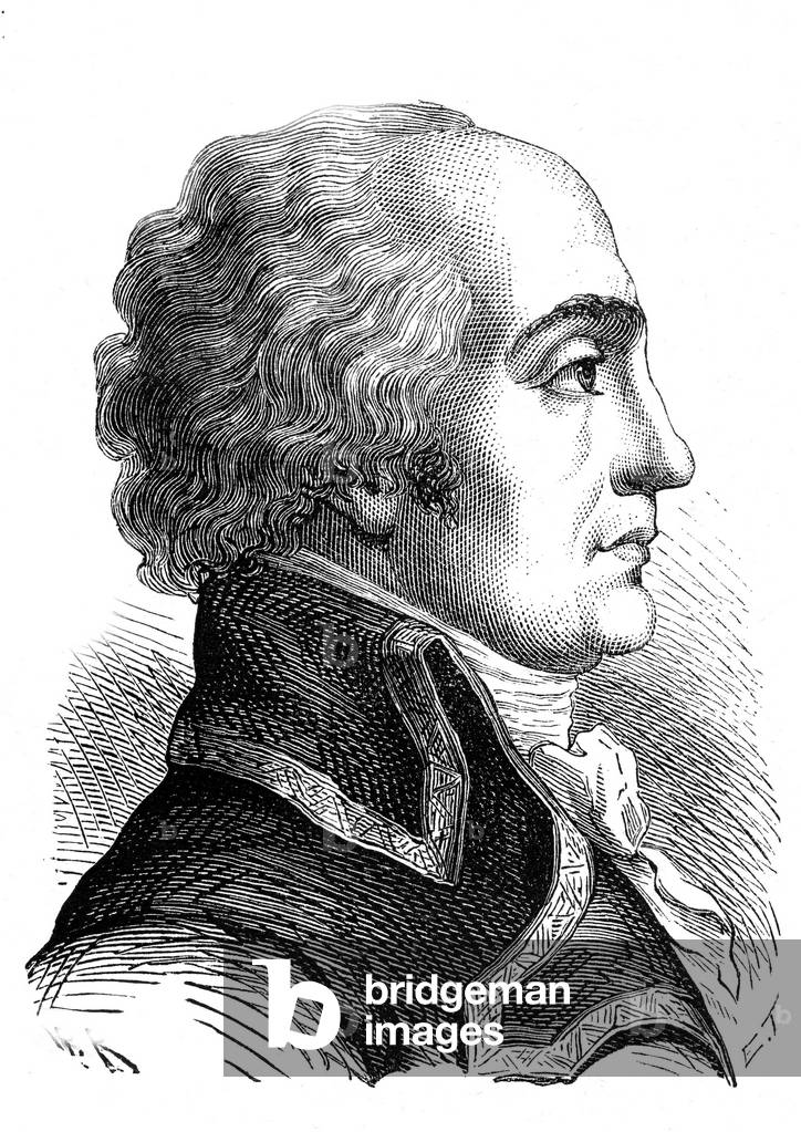 "Joseph Marie SERVAN de Gerbey (1741-1808)" di French School, b/w