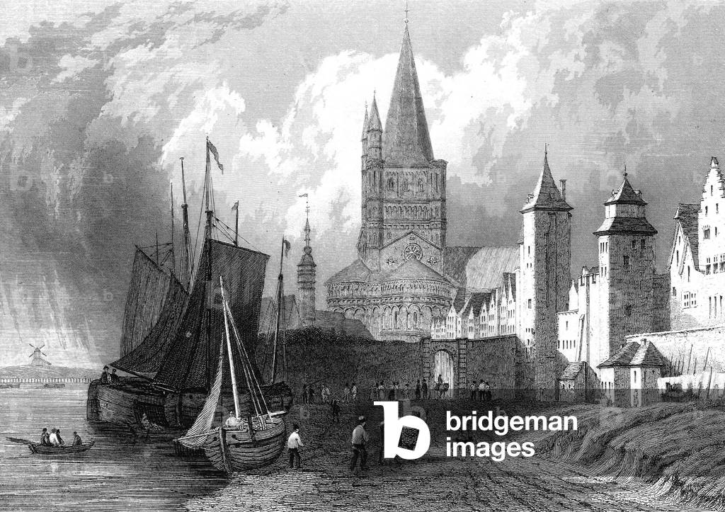 COLNE, Germany, 1852 - Church of St. Martin, Cologne 1852
