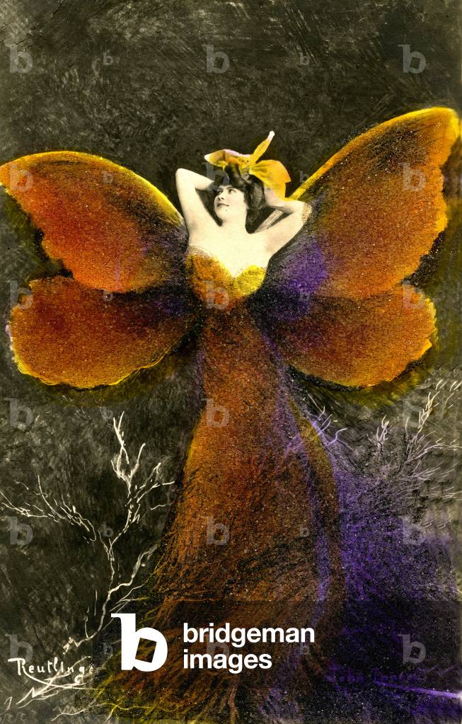 The Butterfly Woman: Postcard of 1920