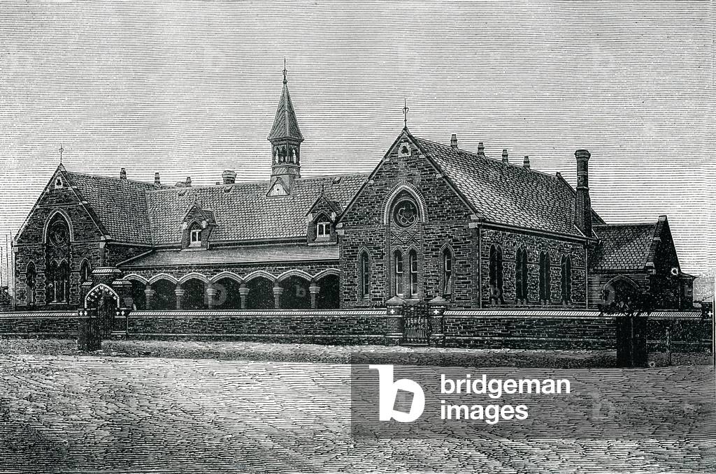 Australia: An Adelaide Public School, c.1885 (engraving)