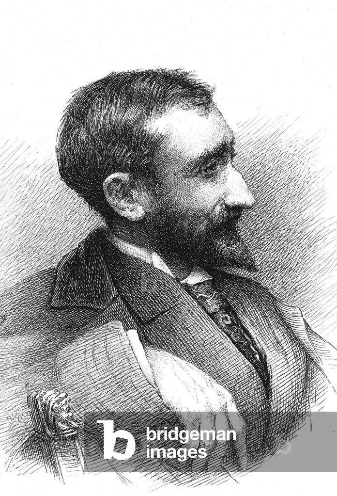 Auguste DORCHAIN (1857-1930), French author and poet. Engraving 1900
