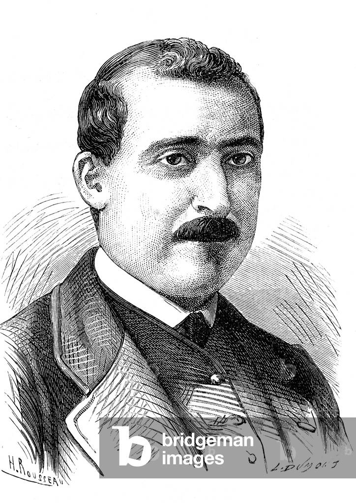 Antoine Chassepot, french inventor and gunsmith manufacturer , 1859 (engraving)