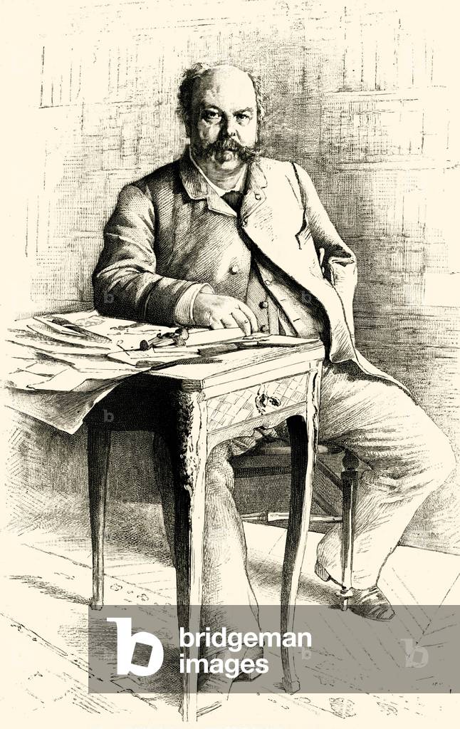 portrait of Henri (Henry) Meilhac (1831-1897), French playwright.