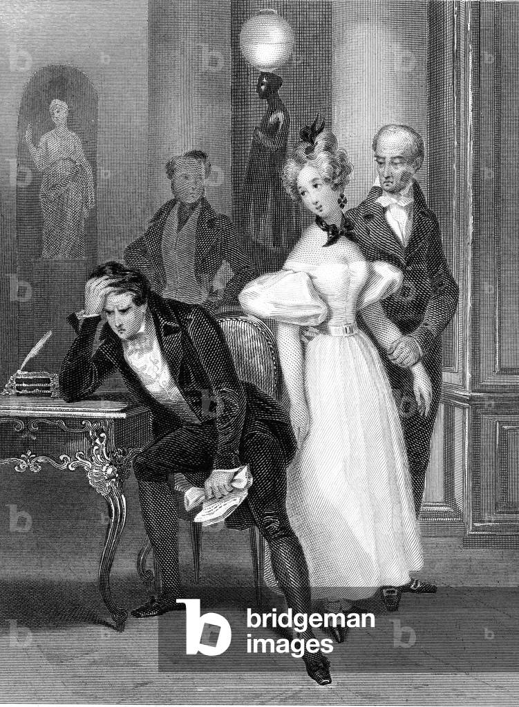 The Comedians. Piece of Theatre by Casimir Delavigne (1793-1843). Engraving 1836