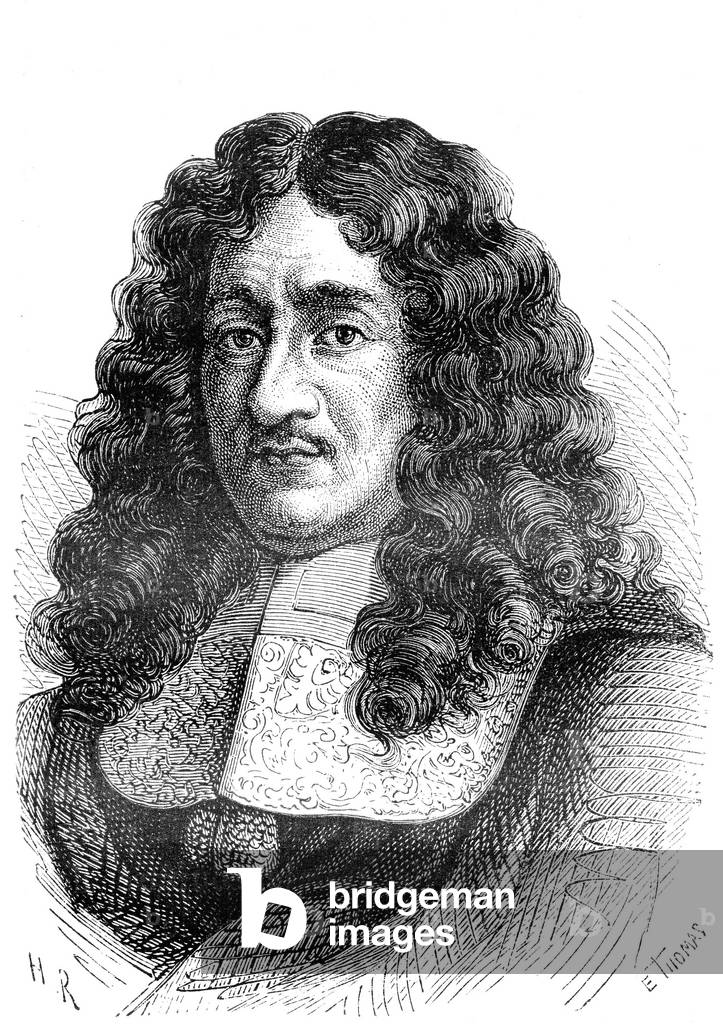 Pierre Paul RIQUET, Baron de Bonrepos - 1609-1680, French entrepreneur, directs the works of the Canal du Midi - 1880