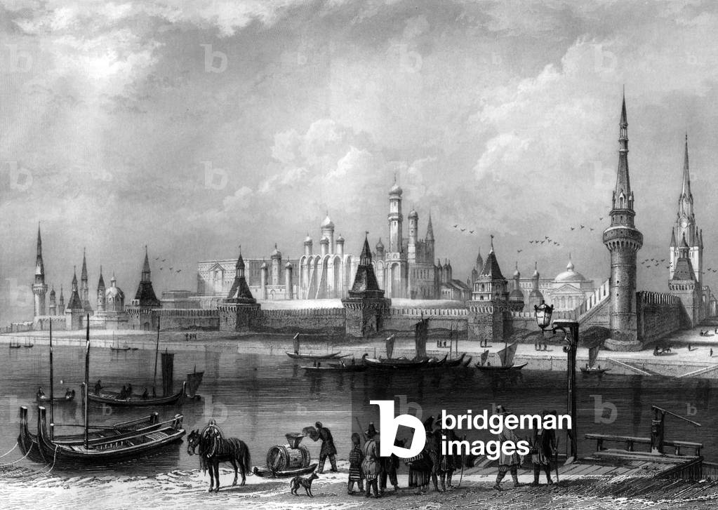 Moscow (Russia). Engraving 1862