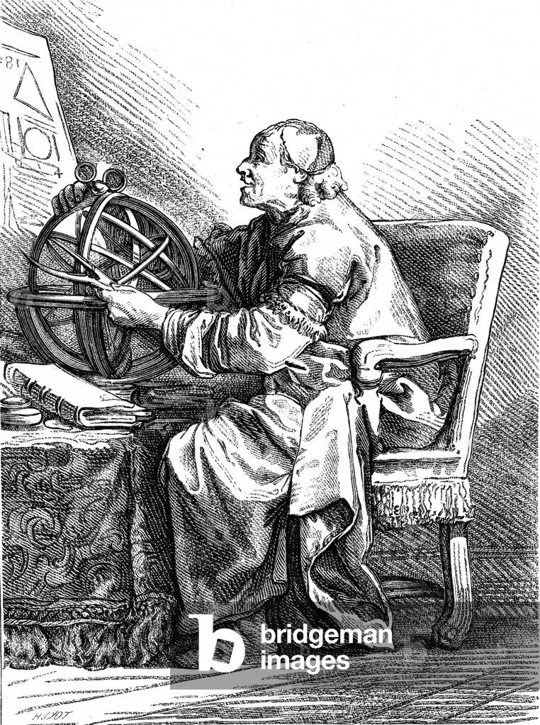 An astronomer, b/w
