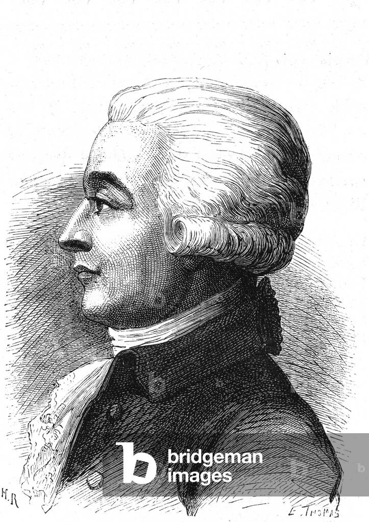 Immagine di Incisione "Ritratto di Blanchard (1709-1853)" 1801 di French School, b/w