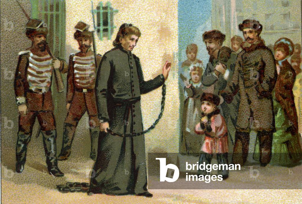 The secret of the Confession: the parish of Oranow, Abbe Kobiloviel, is condemned for not unveiling the secret of a murderer having confessed, Poland, 1853.