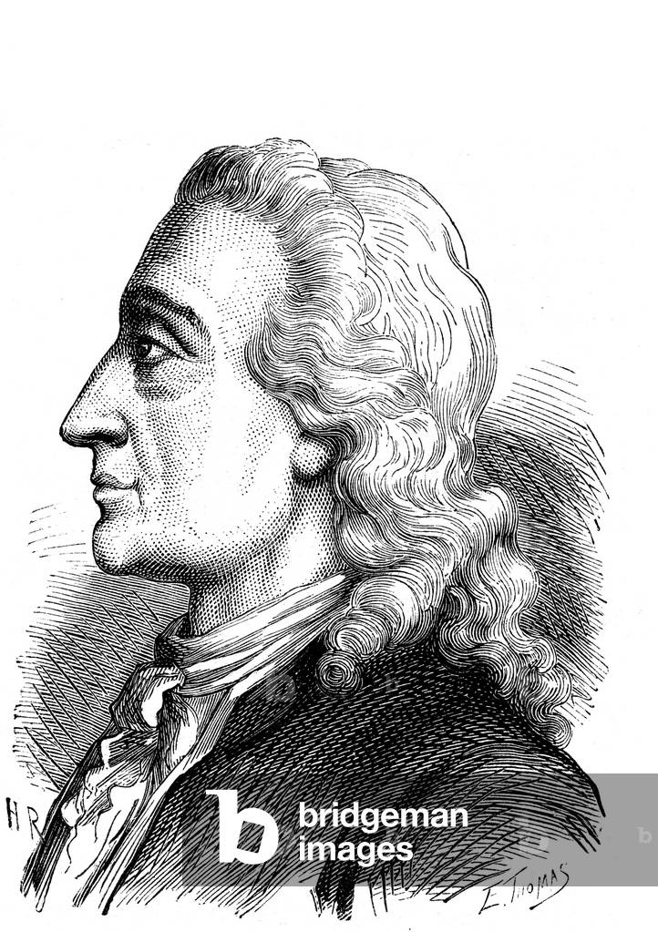 Wenceslas Antoine (Anton) De KAUNITZ (1711-1794), Austrian diplomat and politician at the service of The House of AUSTRIA (Marie Therese). Engraving 1864