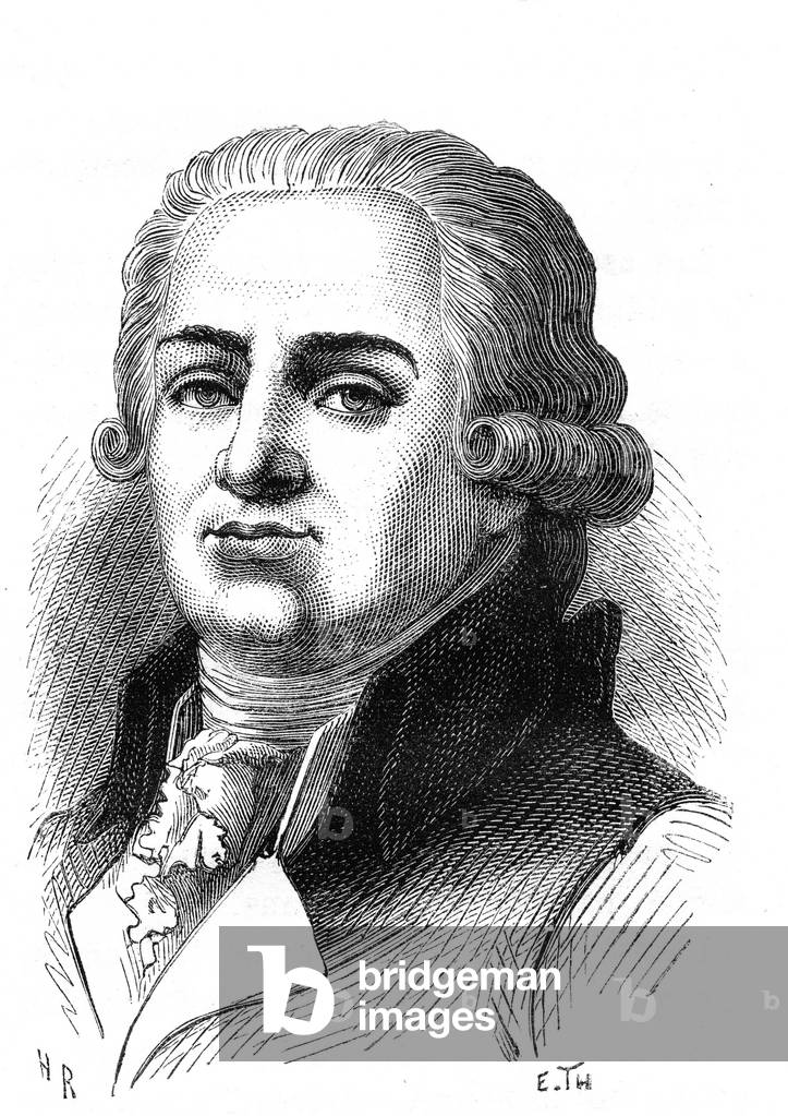 Jacques De Cazales (1758-1805), French politician (Revolution). engraving 1864