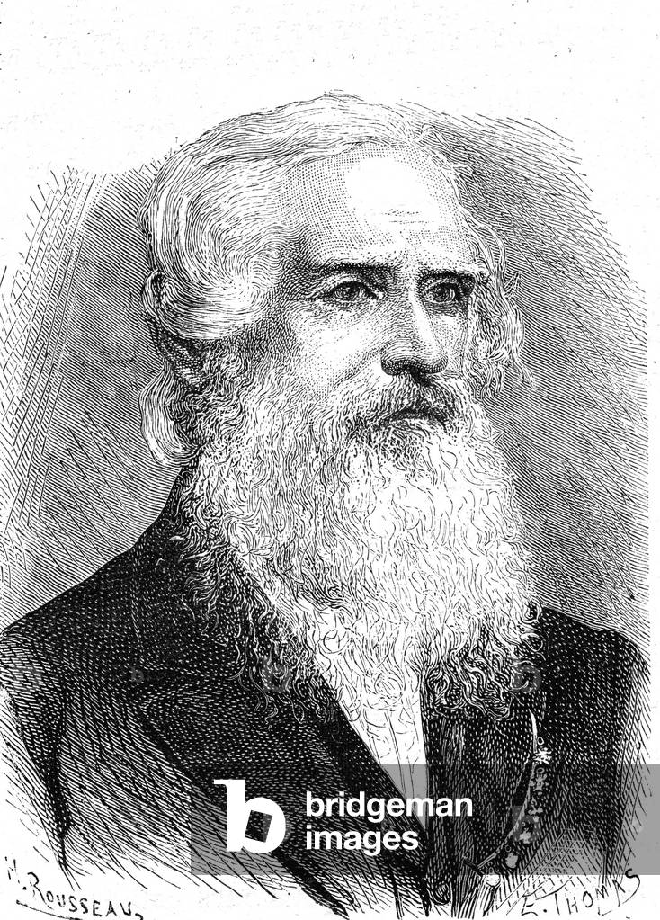 Samuel MORSE (1791-1872) by French Artist, b/w