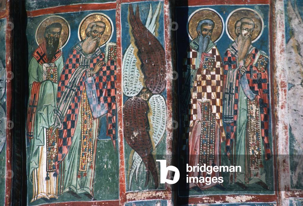 Detail of painting, south apse of the church, 1535 (fresco)