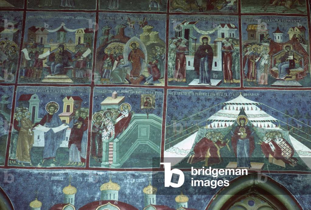 Hymn to the Virgin, south wall of the church, c.1601 (fresco)