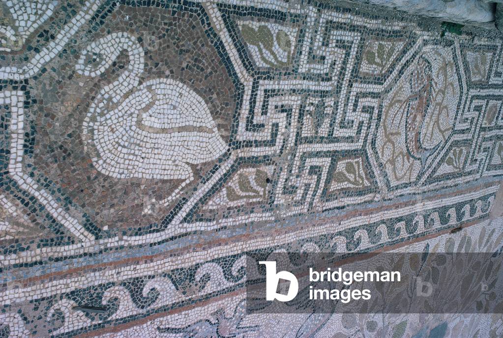 View of the narthex floor, from the Small Basilica at Herakleia Lynkestis, 5th-6th century AD (mosaic)