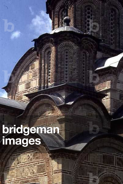 View of the arches and domes of the church, 1311-21 (photo)
