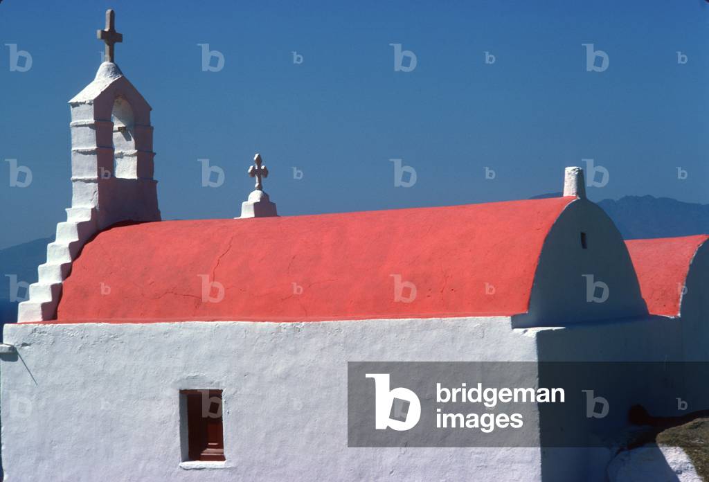Small church above town (photo)