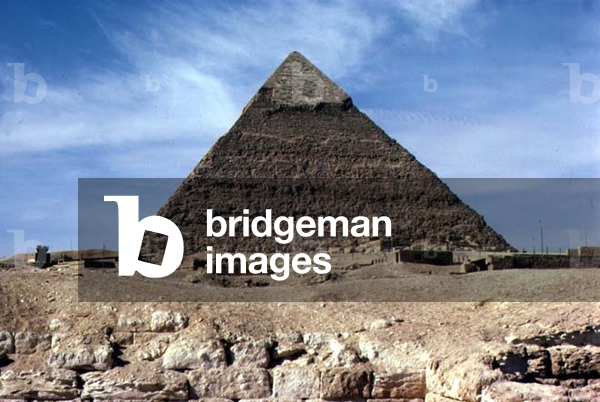 View of the Pyramid of Khafre (c.2520-2494 BC) Old Kingdom (photo)