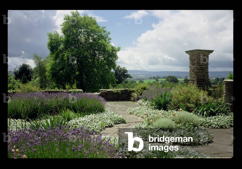 The Dutch Garden, designed in c.1904-10 by Sir Edwin Lutyens (1869-1944) and Miss Gertrude Jekyll (1843-1932) (photo)