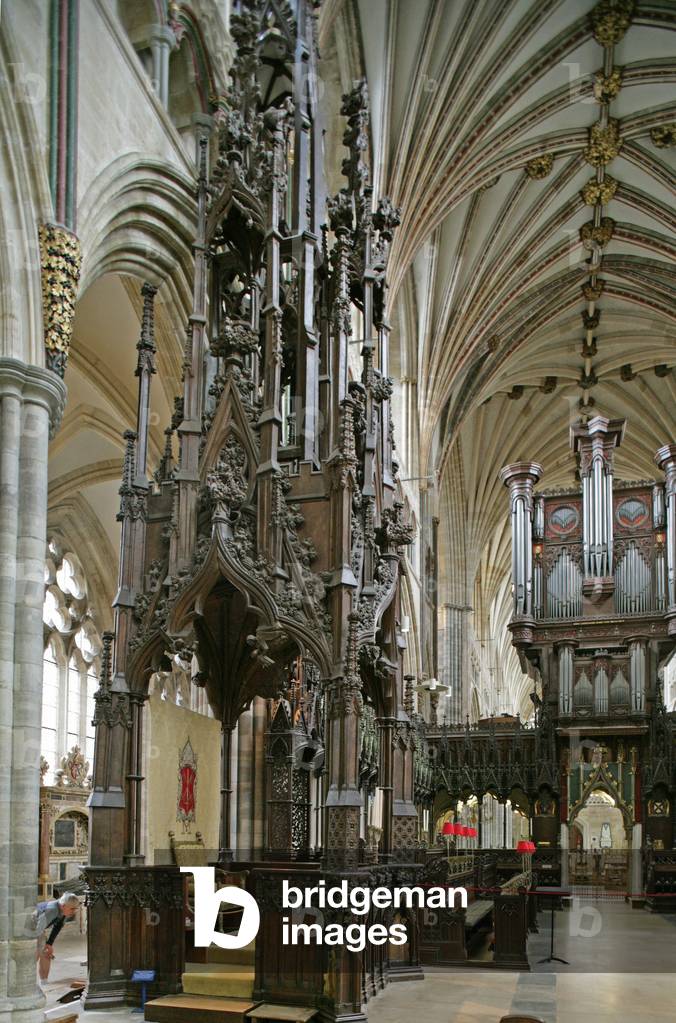Bishop's Throne, Exeter Cathedral (photo)