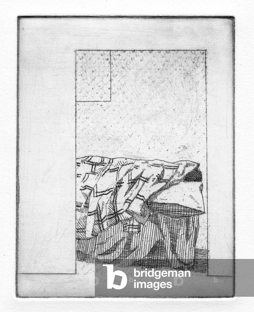 And he decided to rest, 2011 (etching)