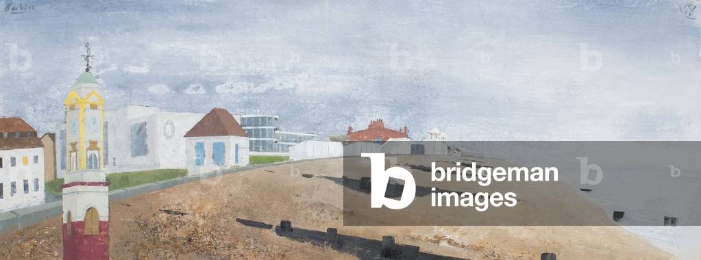 Bexhill, 2016 (oil, sand & gravel on panel)