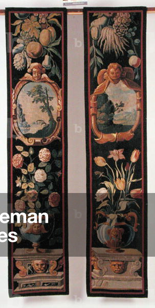 Tapestry borders, Bruges c.1630 (wool & silk)