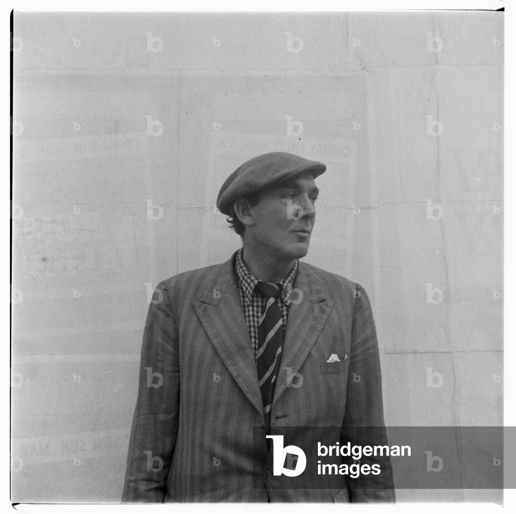 Portrait of poet George Barker, London, mid early 1950's