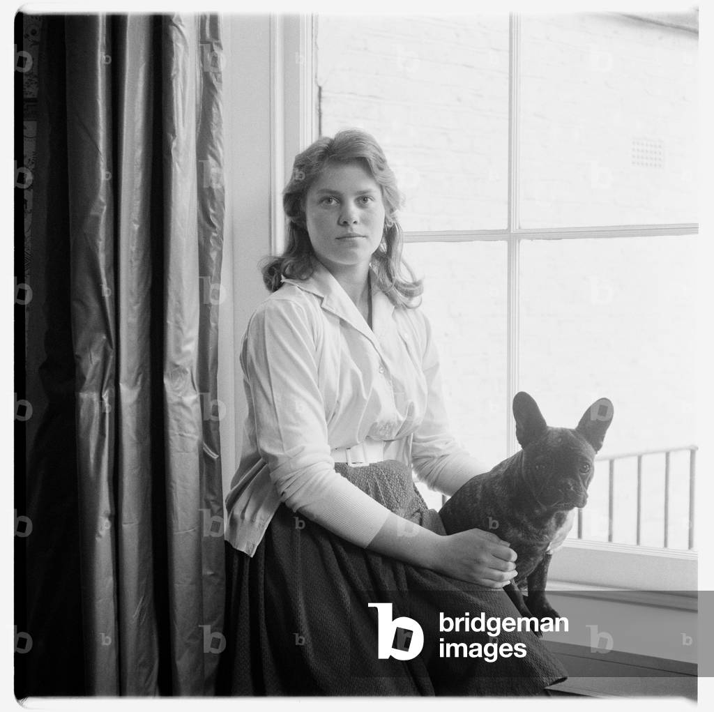 Rose McLaren's older daughter, c.1960 (b/w photo)