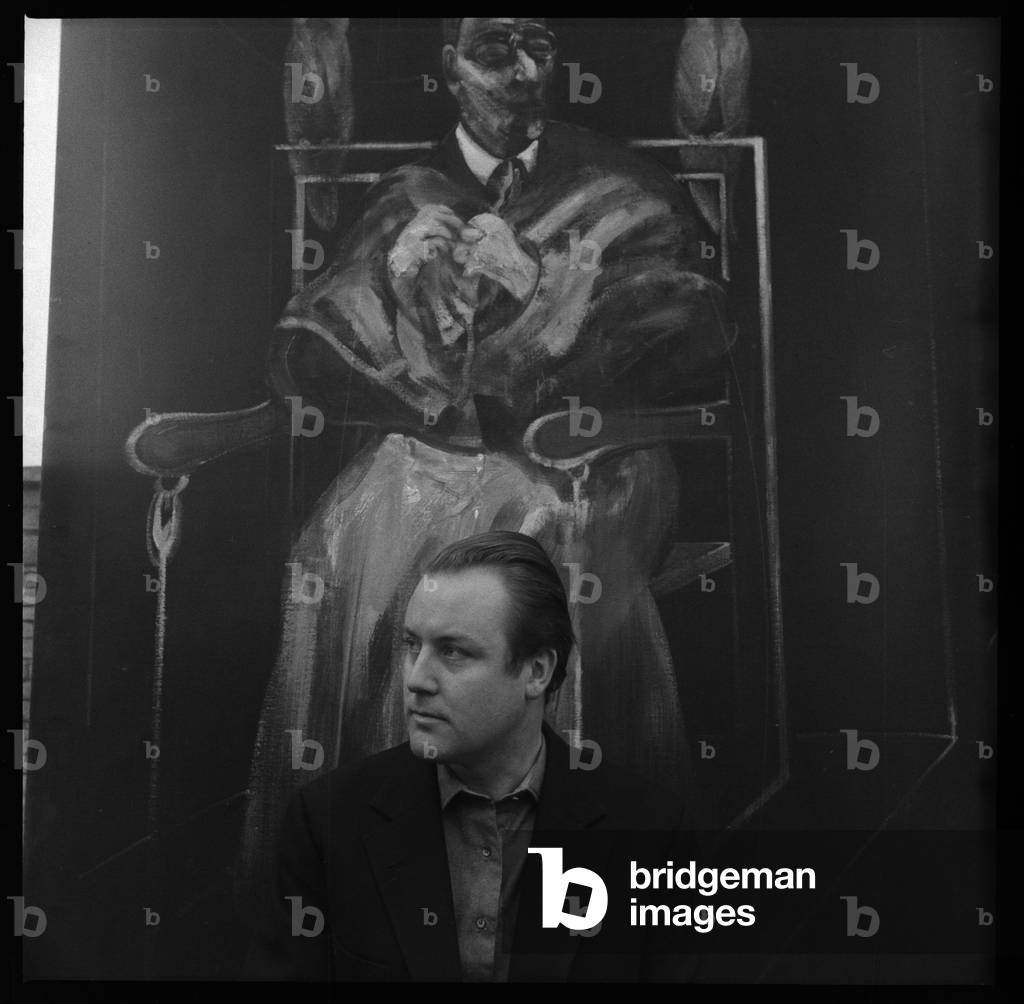 Anthony Hubbord, portrait of socialite Woolworth heir, husband of Liz Odell, London, UK, mid 1950's (b/w photo)