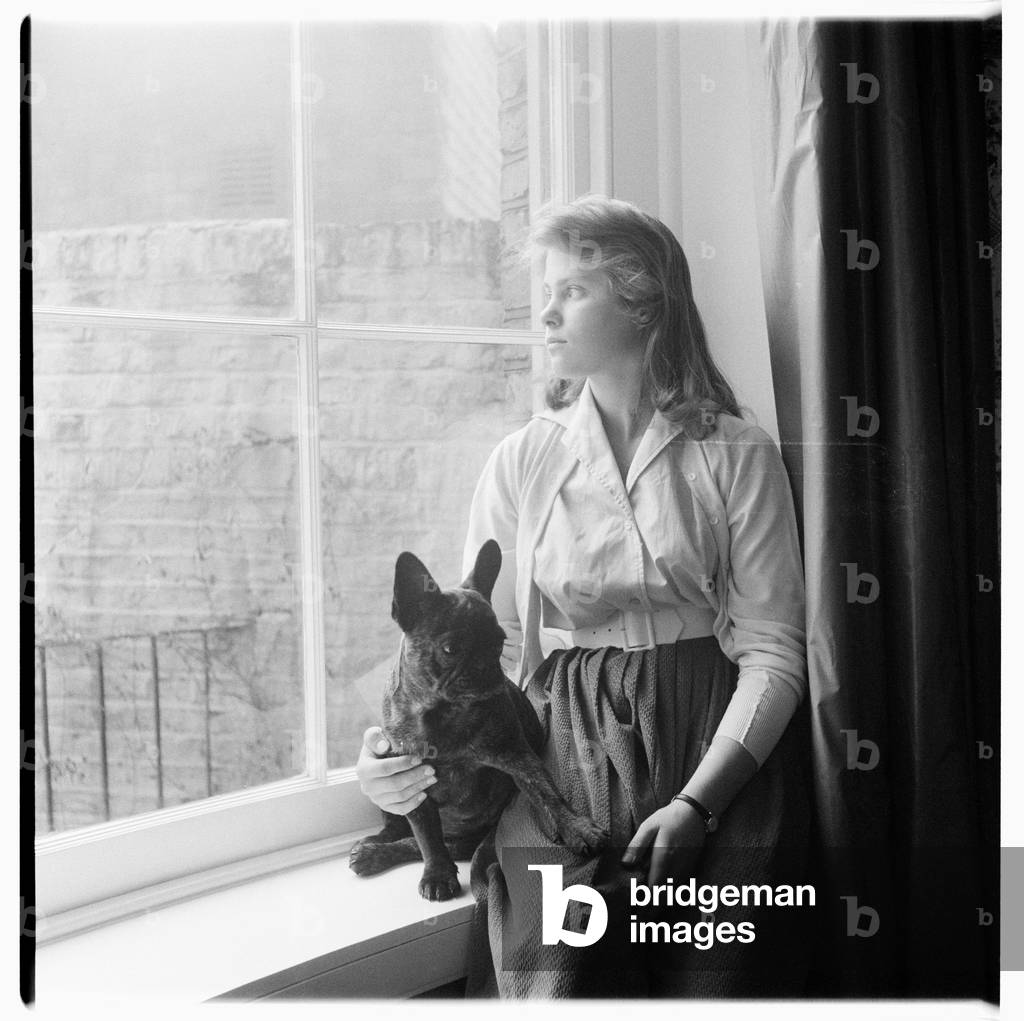 Rose McLaren's older daughter, c.1960 (b/w photo)