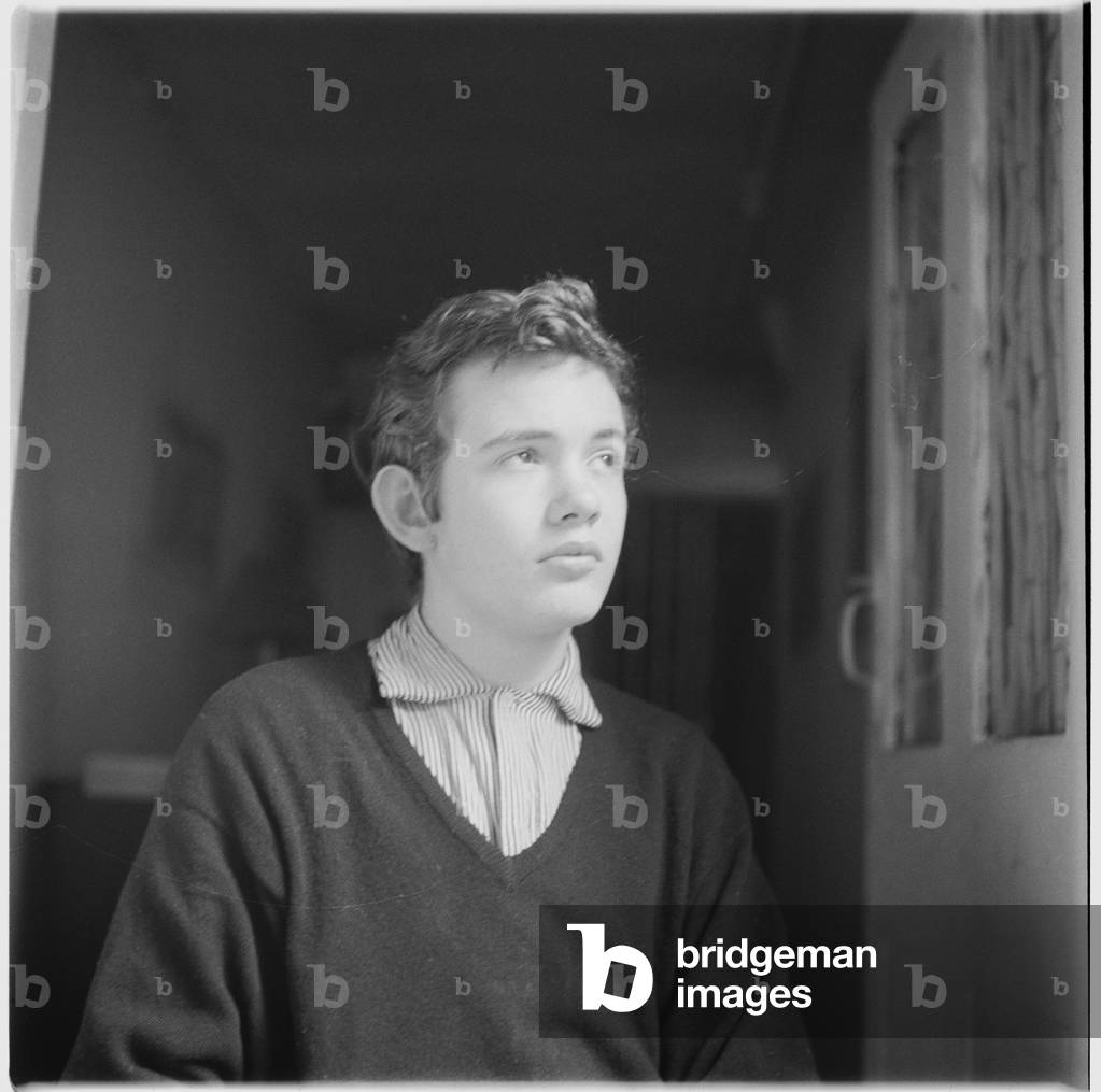Michael Portman, portrait of socialite, husband of Suna Portman, member of Chelsea-set, Londonmid 1950's (b/w photo)