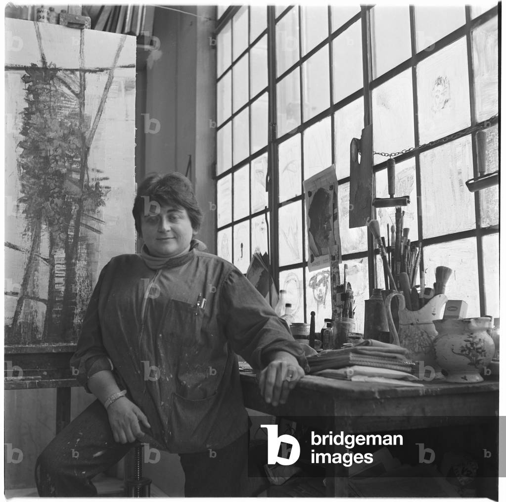 Gicca (artist), mid 1950's (b/w photo)
