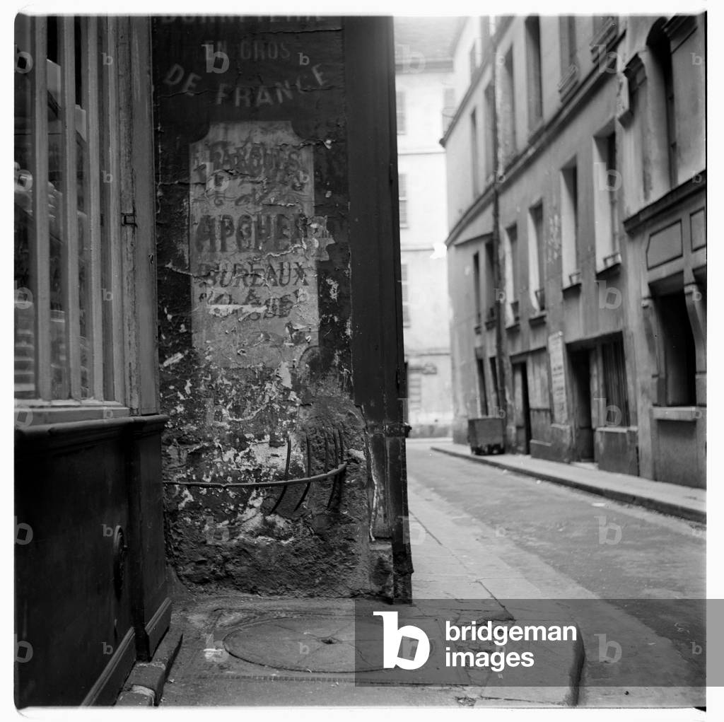 Paris street, c.1955 (b/w photo)